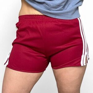 Stylish Women's Athletic Shorts in Red
